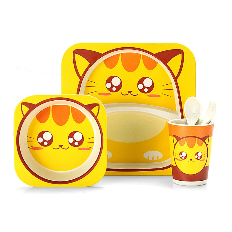 Kit Fibra de Bambu • Perfeito para a refeição do seu bebê