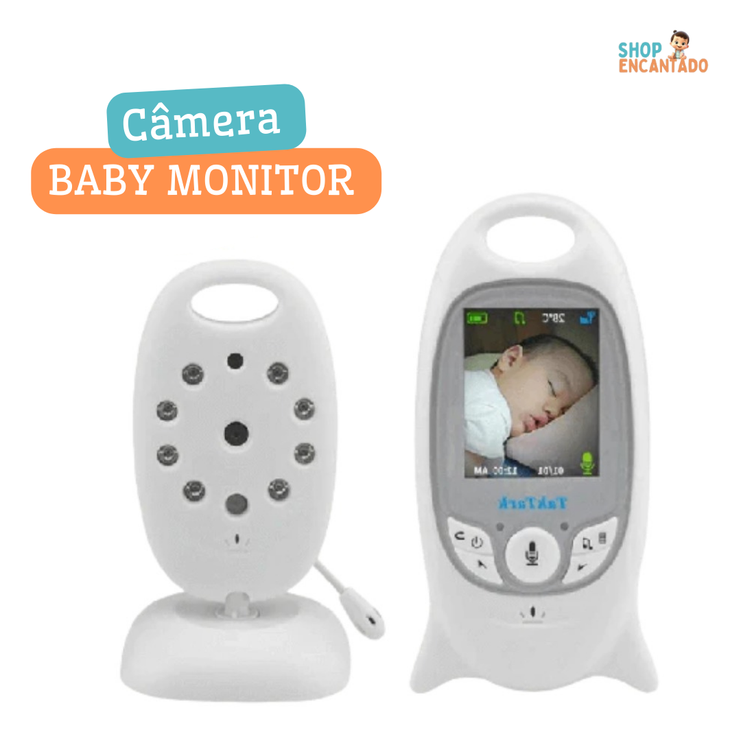 Câmera Baby Monitor - Com Visor Grande em Cores e Visão Noturna