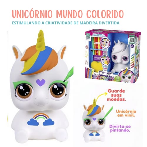 Unicórnio Mundo Colorido - Estimule a Criatividade Infantil!