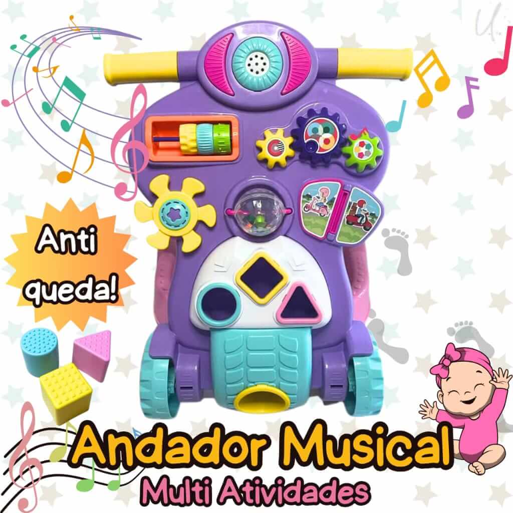 Andador Infantil KidsPlay™ - O Primeiro Passo com Segurança e Diversão!
