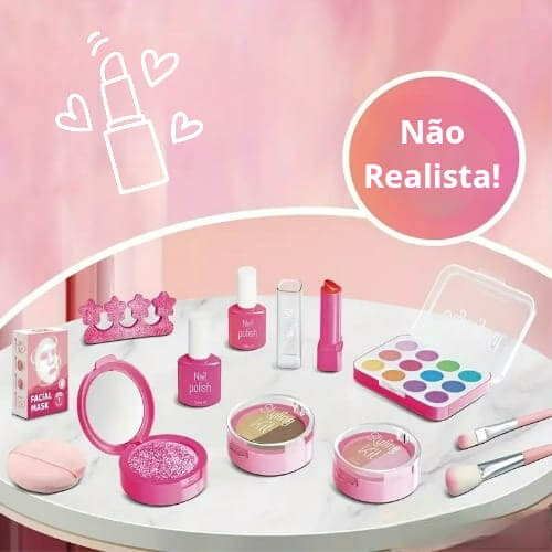 Kit Glamour Kids – Conjunto de Maquiagem Infantil de Brincadeira