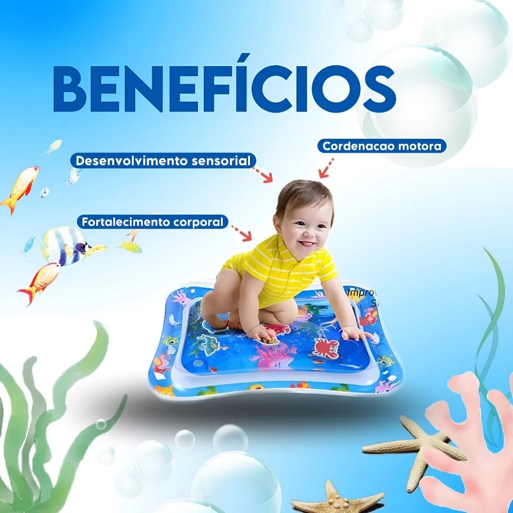 Tapete Inflável para Bebês - Oceano de Diversão