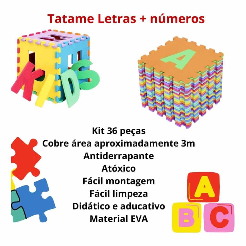 Tapete Tatame • Alfabeto + Números - 36pçs