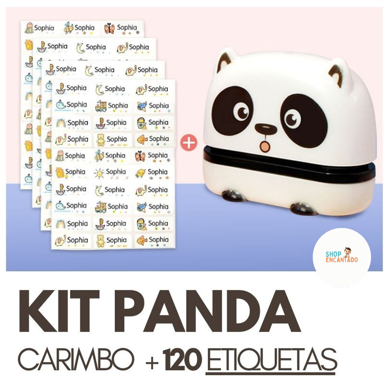 Carimbo Encanto Personalizado + BRINDE 120 Etiquetas Personalizadas