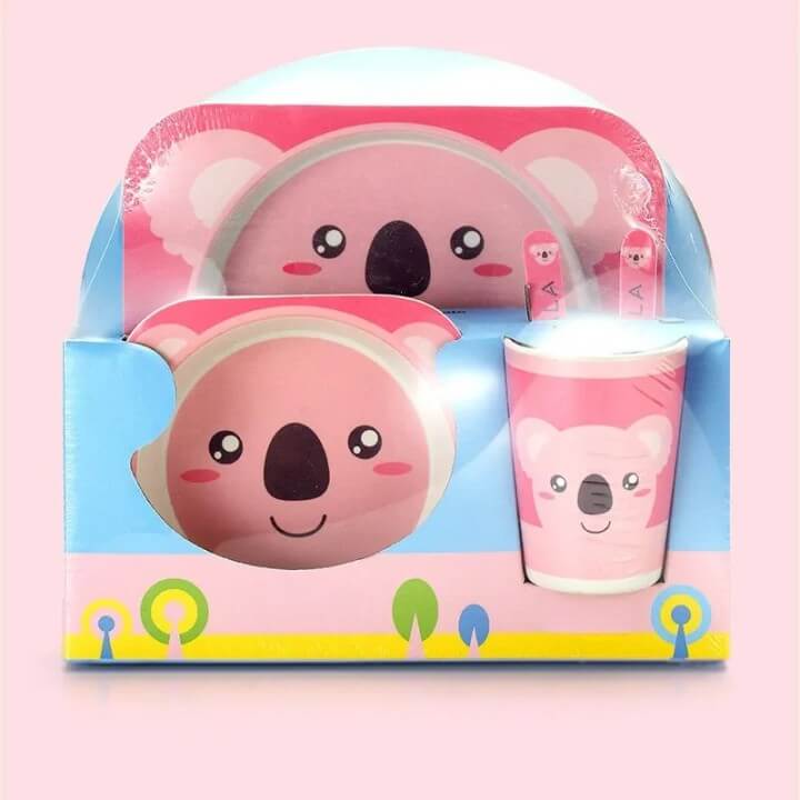 Kit Fibra de Bambu • Perfeito para a refeição do seu bebê