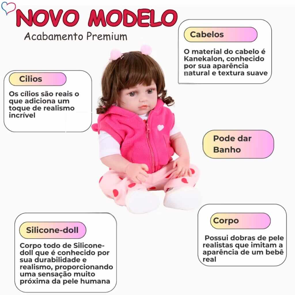 Boneca Bebê Reborn Premium • A Companhia Perfeita Para Sua Pequena.