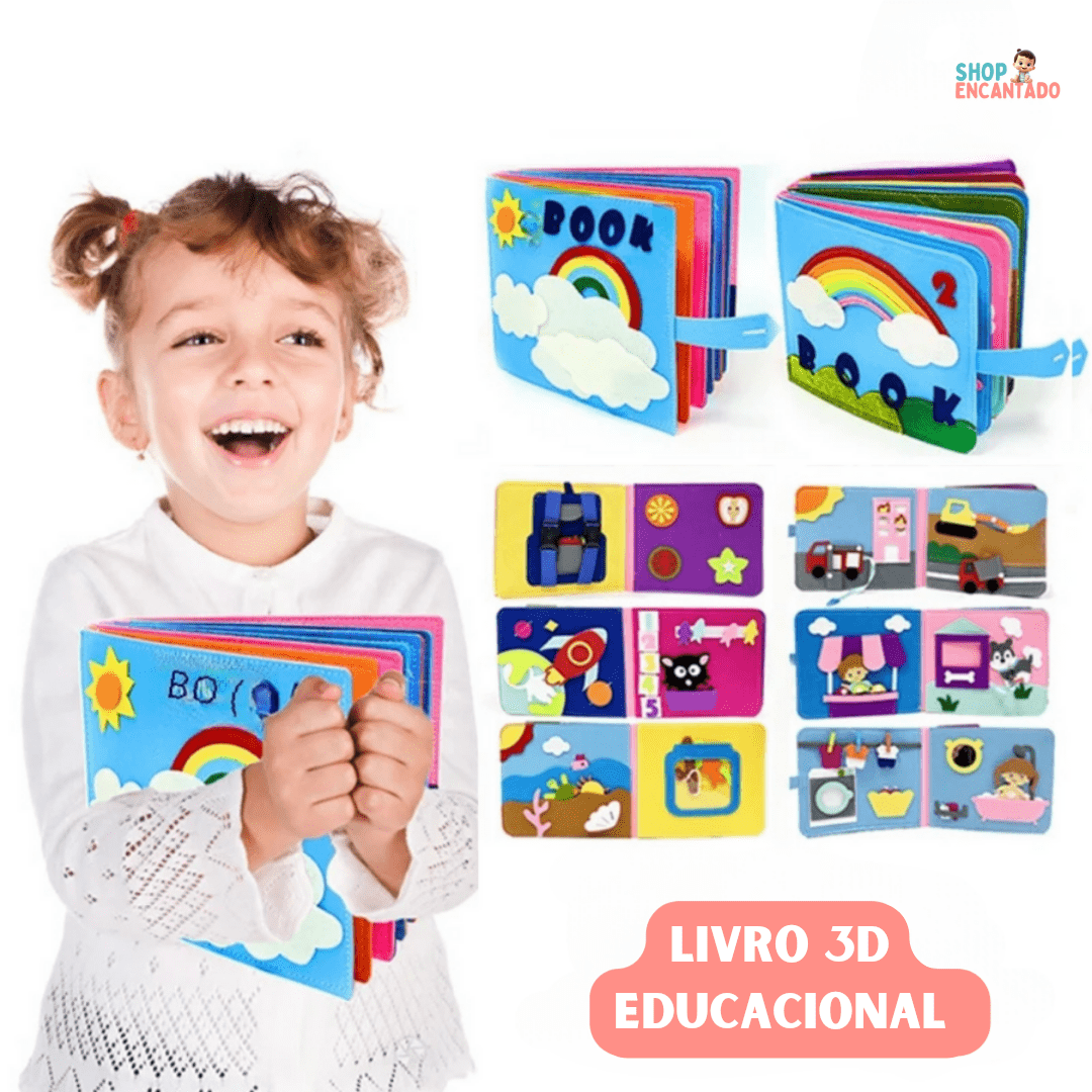 Livro 3D Educacional • Descubra o mundo da aprendizagem com o livro Montessori
