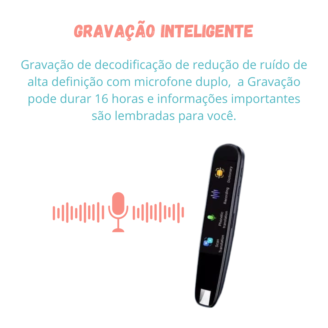 Caneta Scan Idiomas • Tradutor de 121 Idiomas