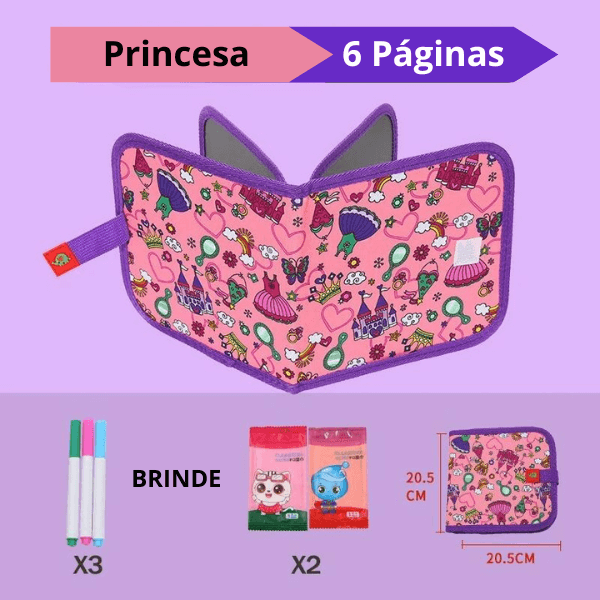Livro Interativo Reutilizável - Desenhando Aventuras e Estimulando a Criatividade + BRINDE