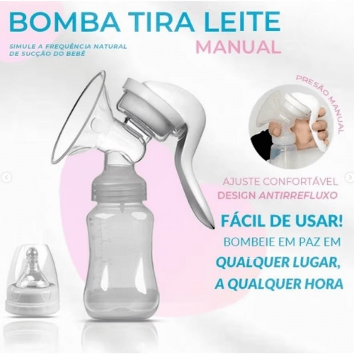 Bomba de Leite Manual – Extração Suave e Confortável