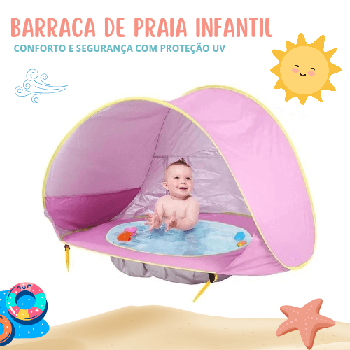 Proteção Solar Premium - Barraca de Praia para Bebê com UV 50+ LANÇAMENTO