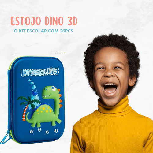 Estojo Escolar 3D Infantil