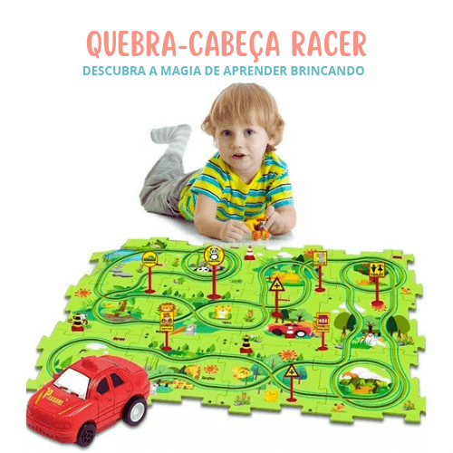 Quebra-Cabeça Racer - Conjunto de pista de carro para crianças