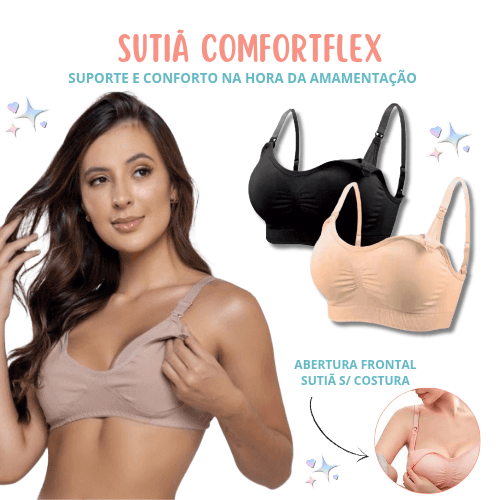Sutiã ComfortFlex™ - Suporte e Conforto Durante a Amamentação