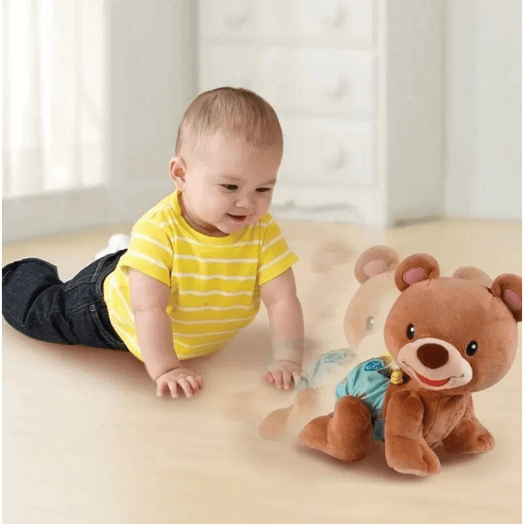 Ursinho Encantado – O Companheiro Perfeito para o Seu Bebê Engatinhar