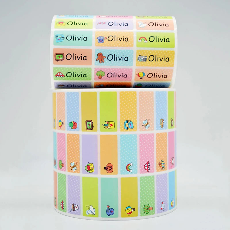 Adesivos Impermeável Personalizados • 120pcs