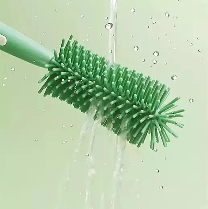 Kit 3 em 1 Escova de Silicone para Mamadeiras e Bicos | Limpeza Eficiente e Prática