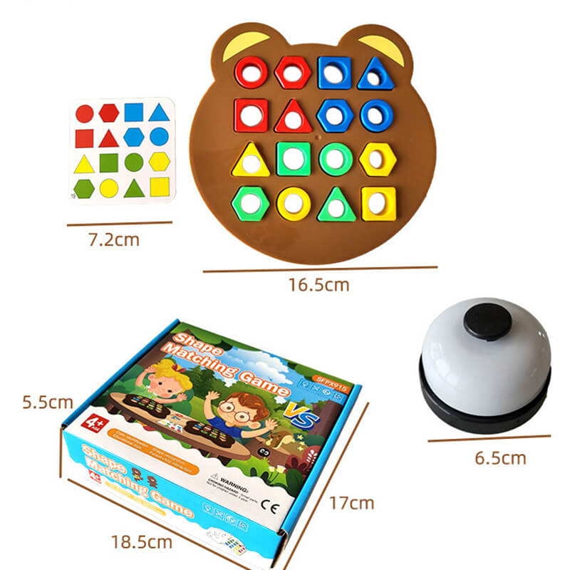 Jogo Tabuleiro Montessori • O Melhor Amigo da Educação Infantil Em forma Geométrica