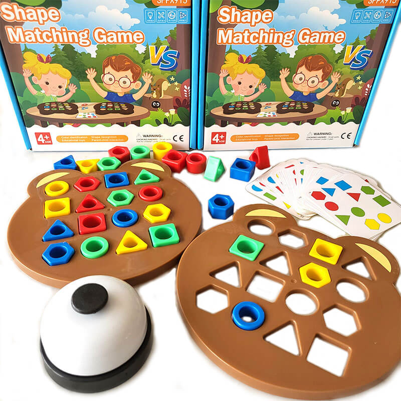 Jogo Tabuleiro Montessori • O Melhor Amigo da Educação Infantil Em forma Geométrica
