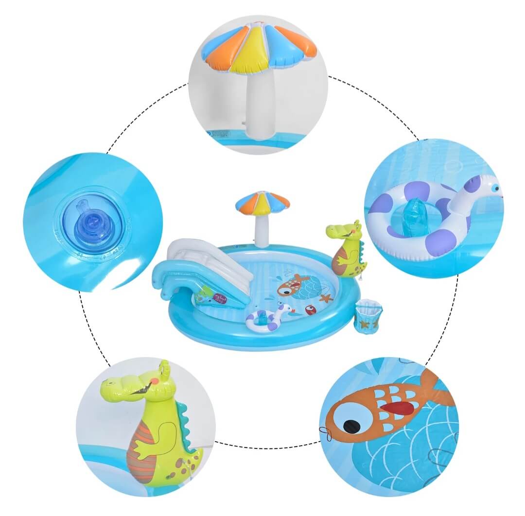 Parque Aquático Infantil - Diversão e Segurança ao Ar Livre!