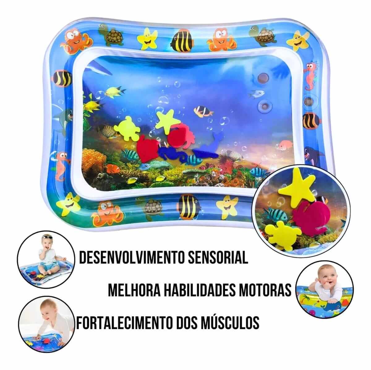 Tapete Inflável para Bebês - Oceano de Diversão