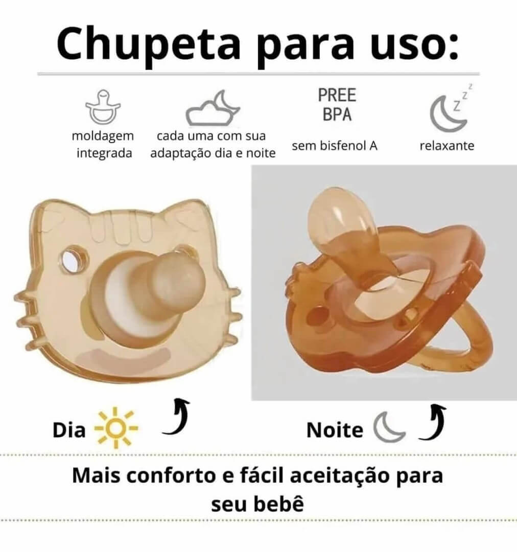 Chupeta de Silicone - Simula Seio Materno