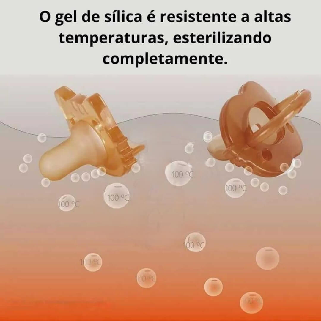 Chupeta de Silicone - Simula Seio Materno