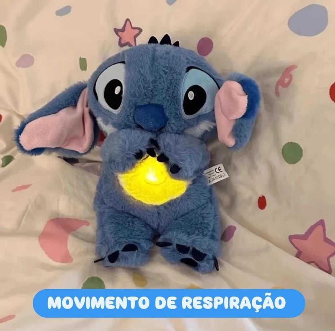Stitch Pelúcia que Respira - Conforto e Tranquilidade com Respiração Realista!