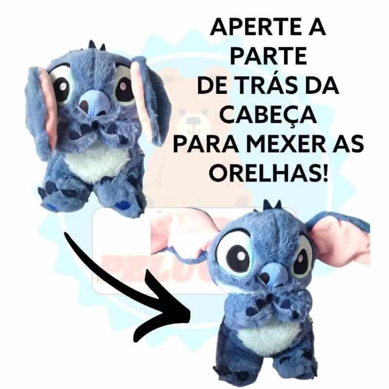 Stitch Pelúcia que Respira - Conforto e Tranquilidade com Respiração Realista!
