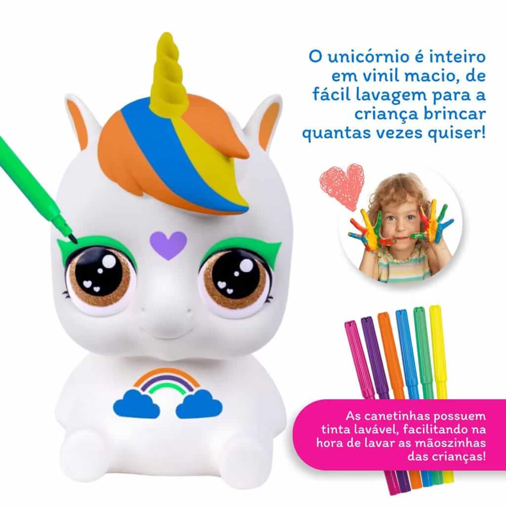 Unicórnio Mundo Colorido - Estimule a Criatividade Infantil!
