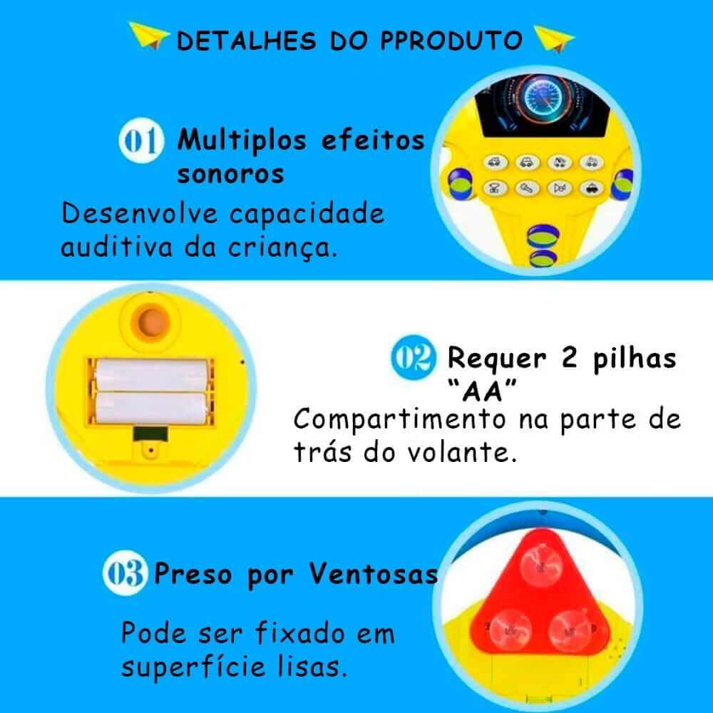 Volante Musical Infantil – Diversão e Aprendizado em Um Só Brinquedo