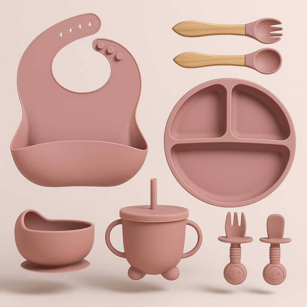 Kit Introdução Alimentar de Silicone | Seguro, Prático e Divertido para o Seu Bebê