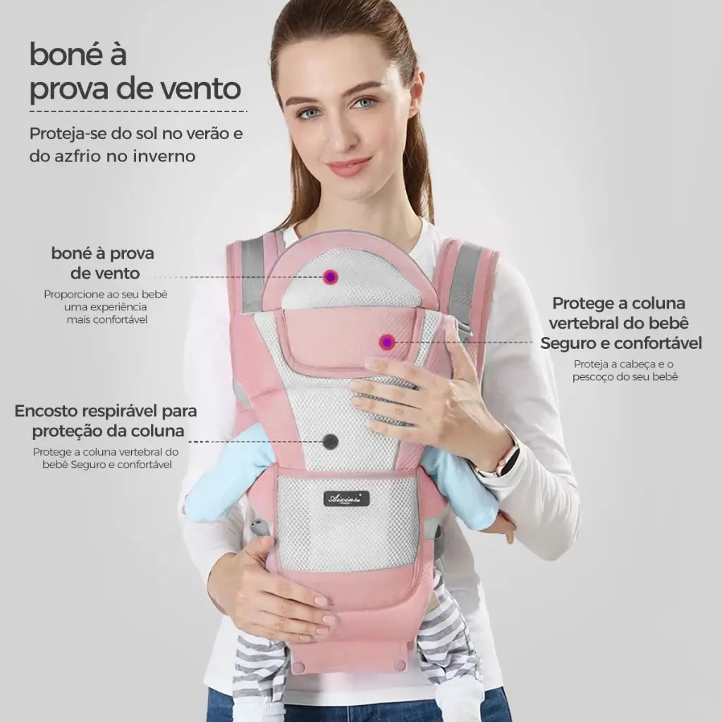 Canguru ErgoConfort: Conforto e Praticidade para Você e Seu Bebê