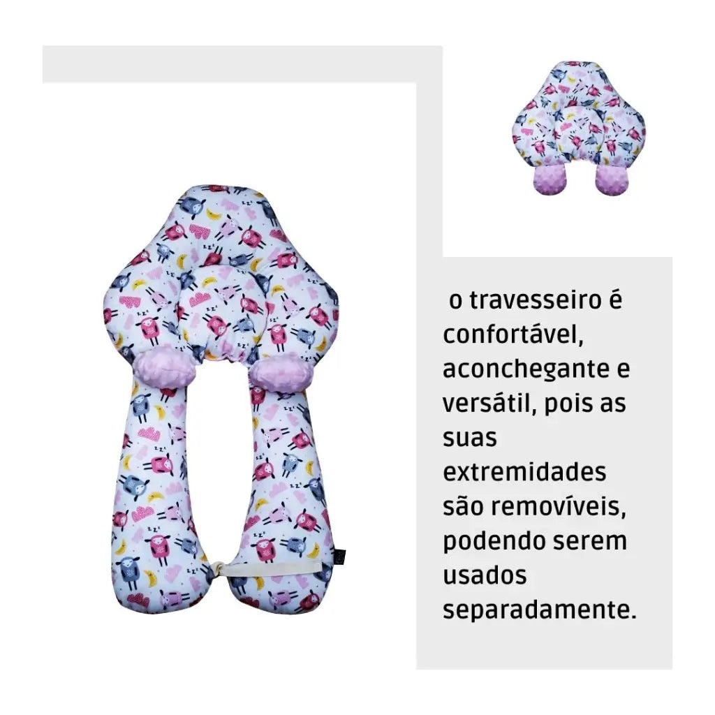 NinhoDoce™ – Almofada Ortopédica para Sono Seguro do Bebê