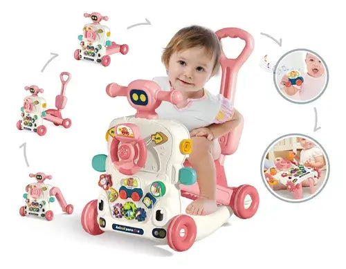 Andador Didático para Bebês 6 em 1 – Segurança, Diversão e Aprendizado
