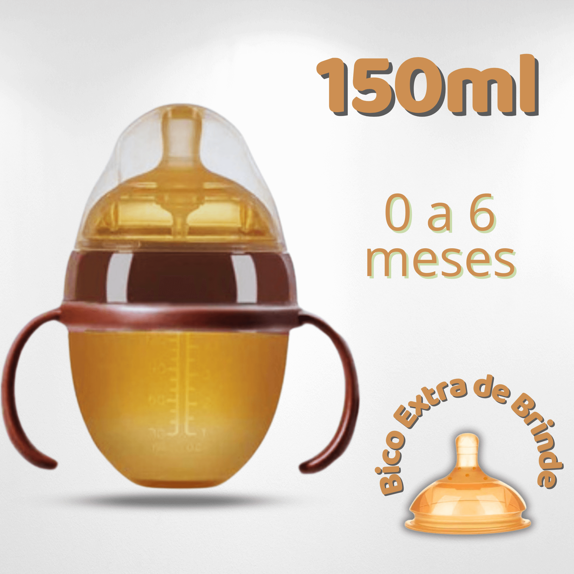 Mamadeira Tetadeira™ - Imita Seio Materno + BICO EXTRA GRÁTIS