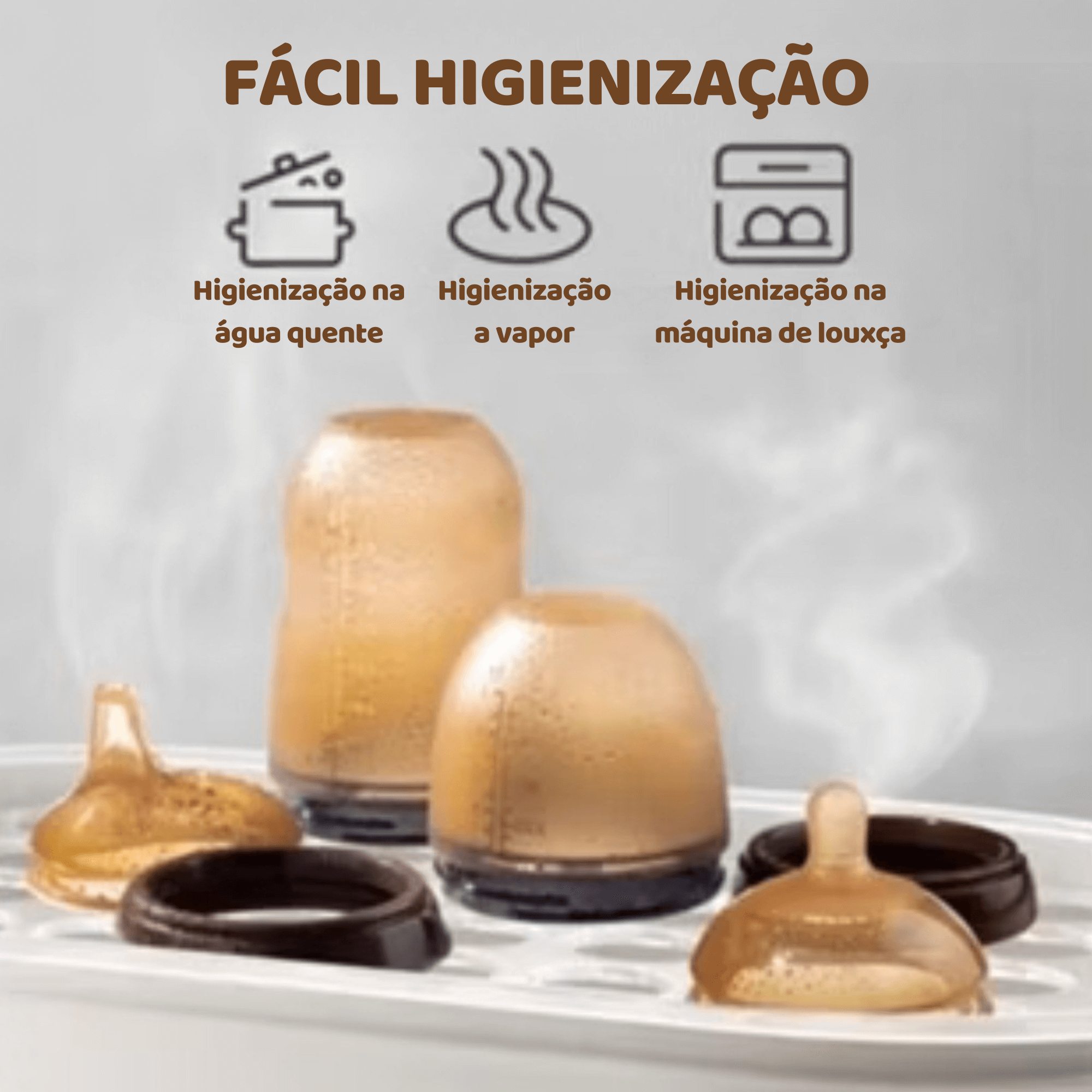 Mamadeira Tetadeira™ - Imita Seio Materno + BICO EXTRA GRÁTIS