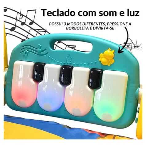 Tapete Interativo 2 em 1 com Andador Musical – Diversão, Desenvolvimento e Primeiros Passos Encantados
