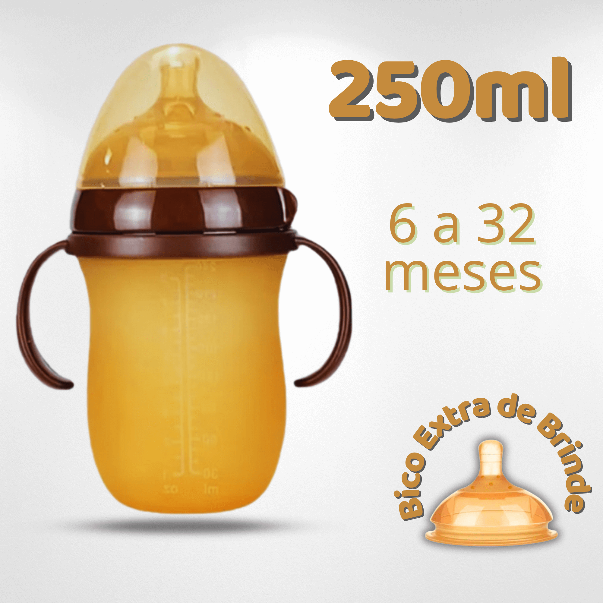 Mamadeira Tetadeira™ - Imita Seio Materno + BICO EXTRA GRÁTIS