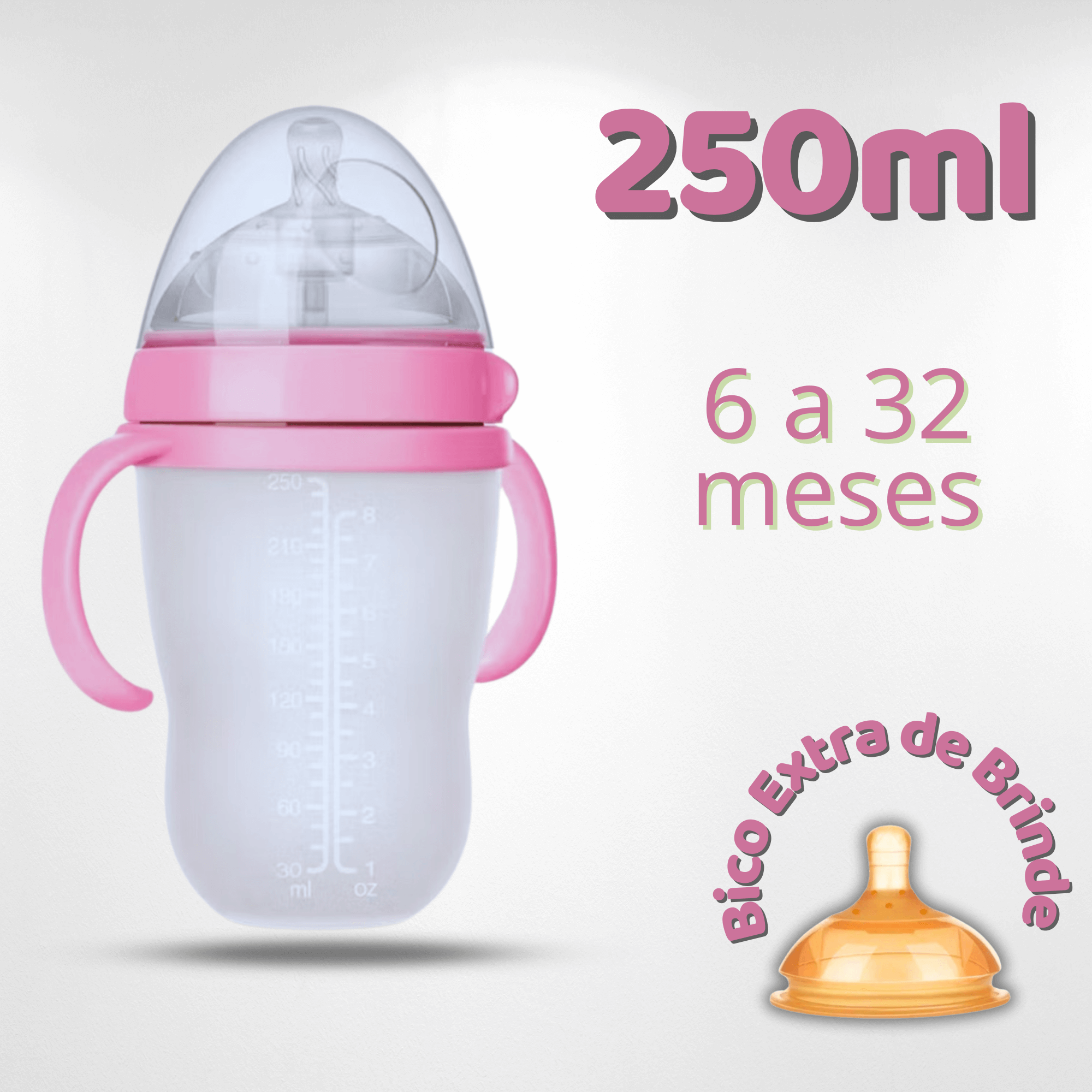 Mamadeira Tetadeira™ - Imita Seio Materno + BICO EXTRA GRÁTIS
