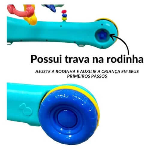 Tapete Interativo 2 em 1 com Andador Musical – Diversão, Desenvolvimento e Primeiros Passos Encantados