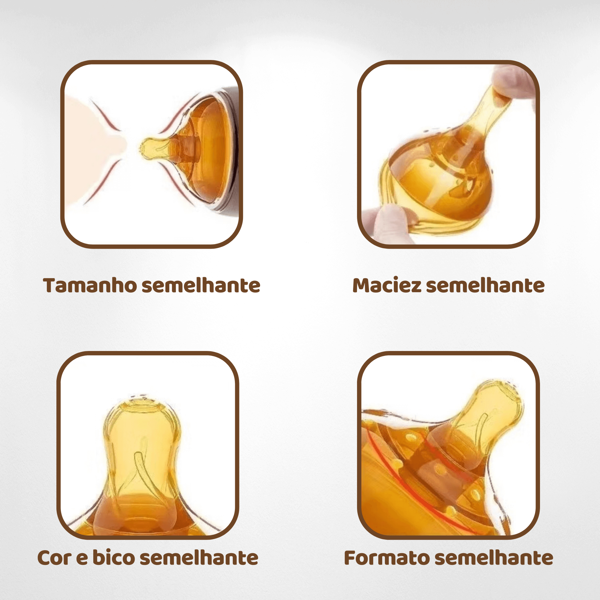 Mamadeira Tetadeira™ - Imita Seio Materno + BICO EXTRA GRÁTIS