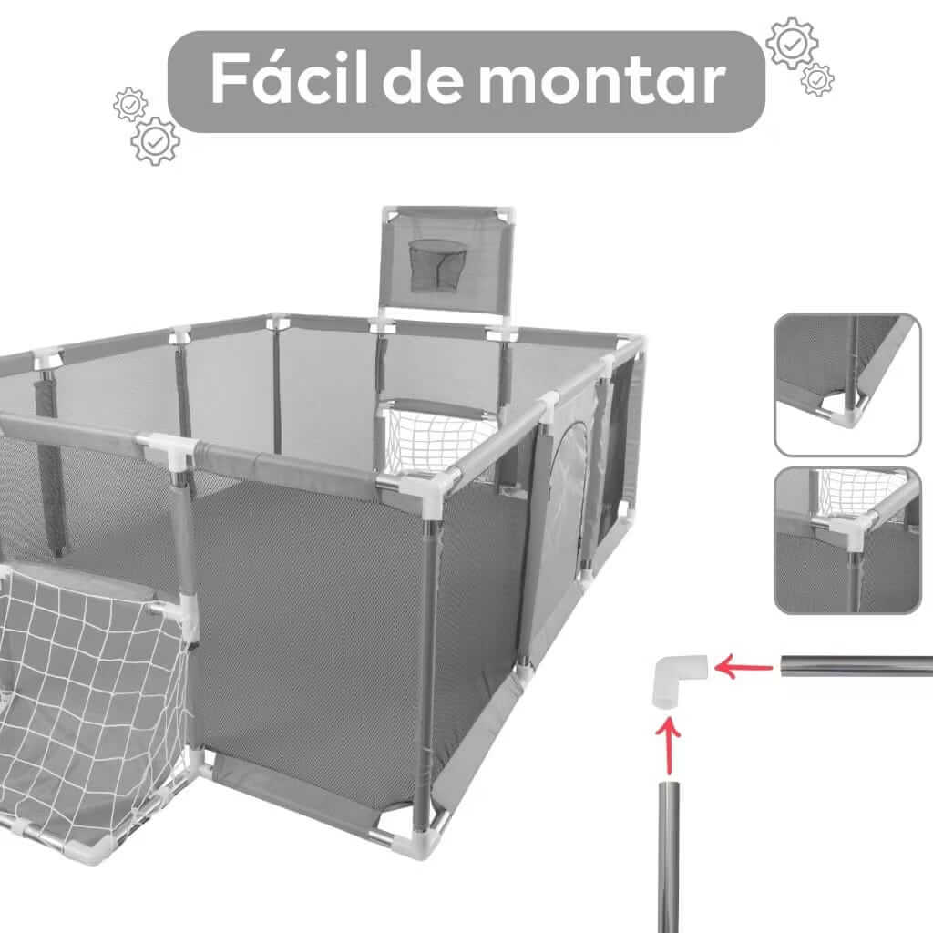 Cercado BabySafePlay™ – Segurança e Liberdade para Seu Bebê!