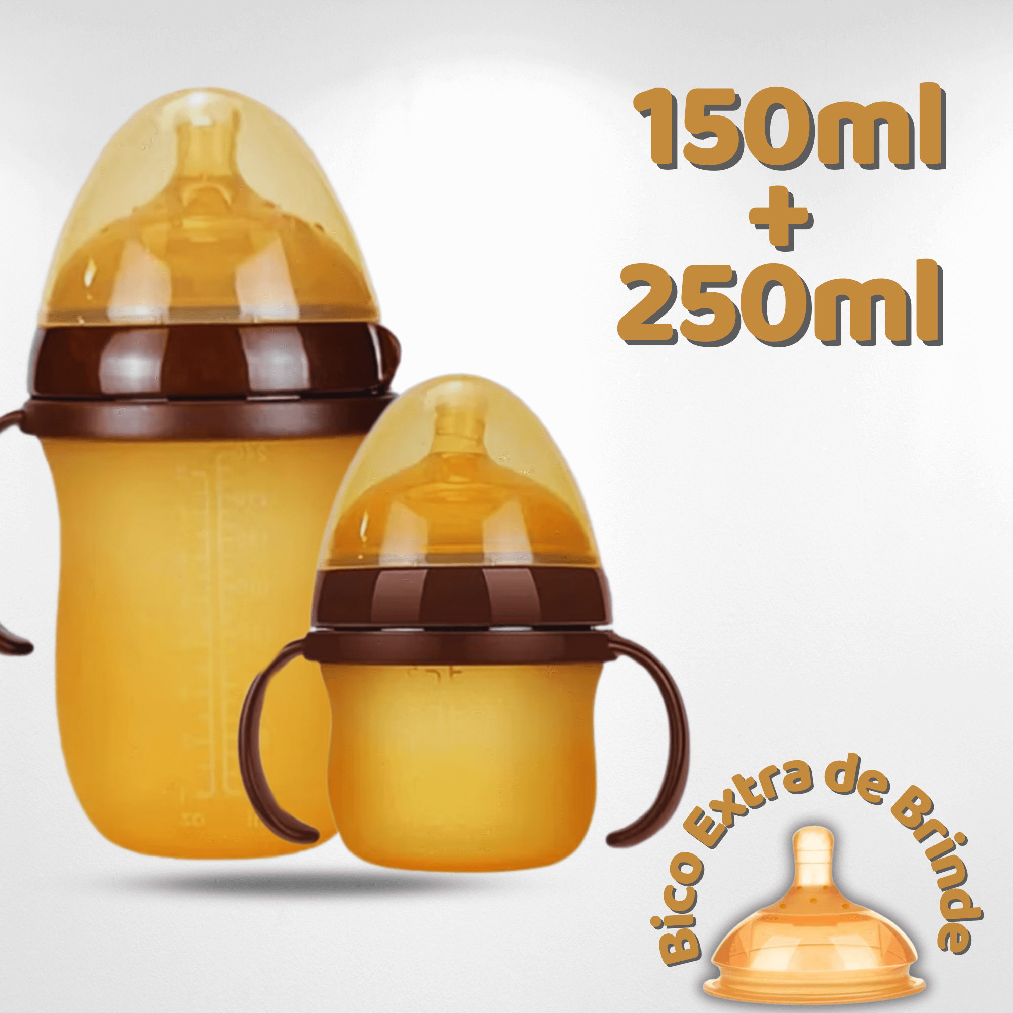 Mamadeira Tetadeira™ - Imita Seio Materno + BICO EXTRA GRÁTIS